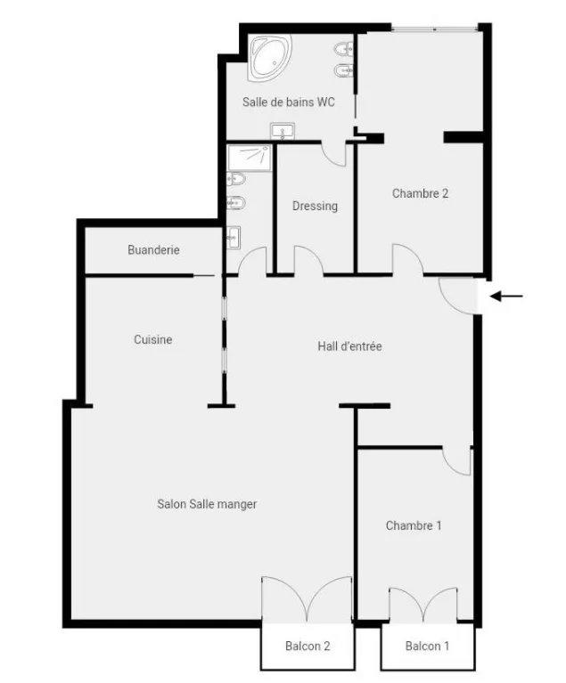Appartement - 171 m² - 4 pièces