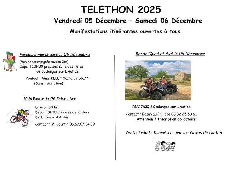 Téléthon : Vélo Route
