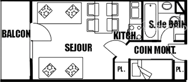 Appartement - 24 m² - 1 pièce