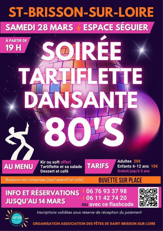 Soirée tartiflette dansante 80's