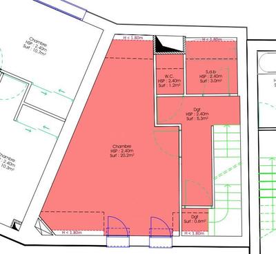 Maison - 66 m² - 3 pièces