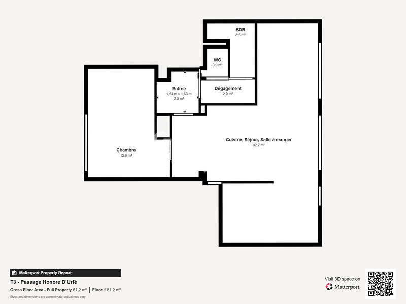 Appartement - 54 m² - 3 pièces