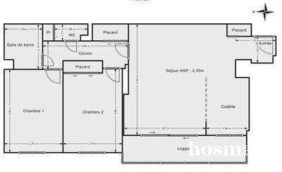 Appartement - 73 m² - 3 pièces