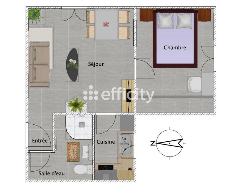 Appartement - 42 m² - 2 pièces