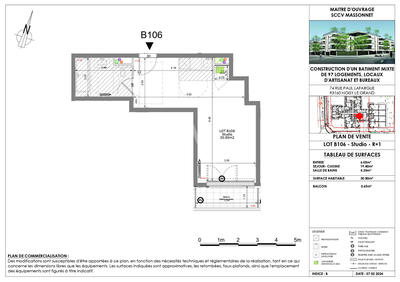 Appartement - 31 m² - 1 pièce
