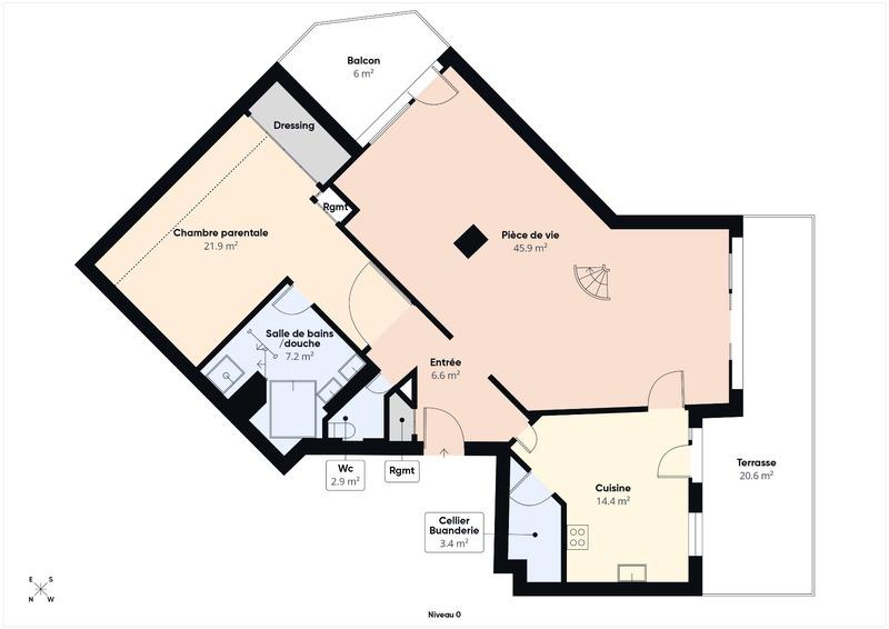 Appartement - 152 m² - 4 pièces