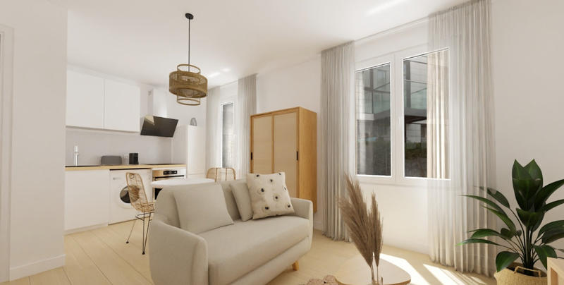 Appartement ancien - 27 m² - 1 pièce