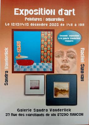 Exposition d'art, Sandra vanderlick et Rachel Sunman