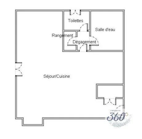 Appartement - 26 m² - 1 pièce