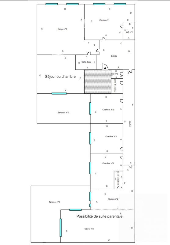 Appartement - 159 m² - 7 pièces