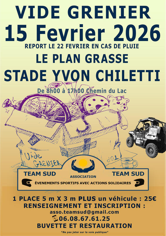 Vide grenier team sud