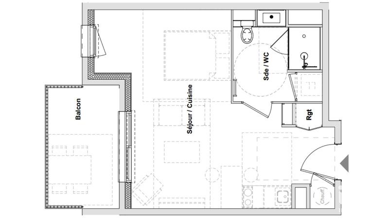 Appartement - 31 m² - 1 pièce