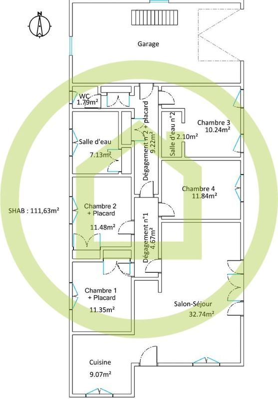 Maison - 112 m² - 5 pièces