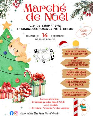 Marché de noël de l'association une patte vers l'avenir