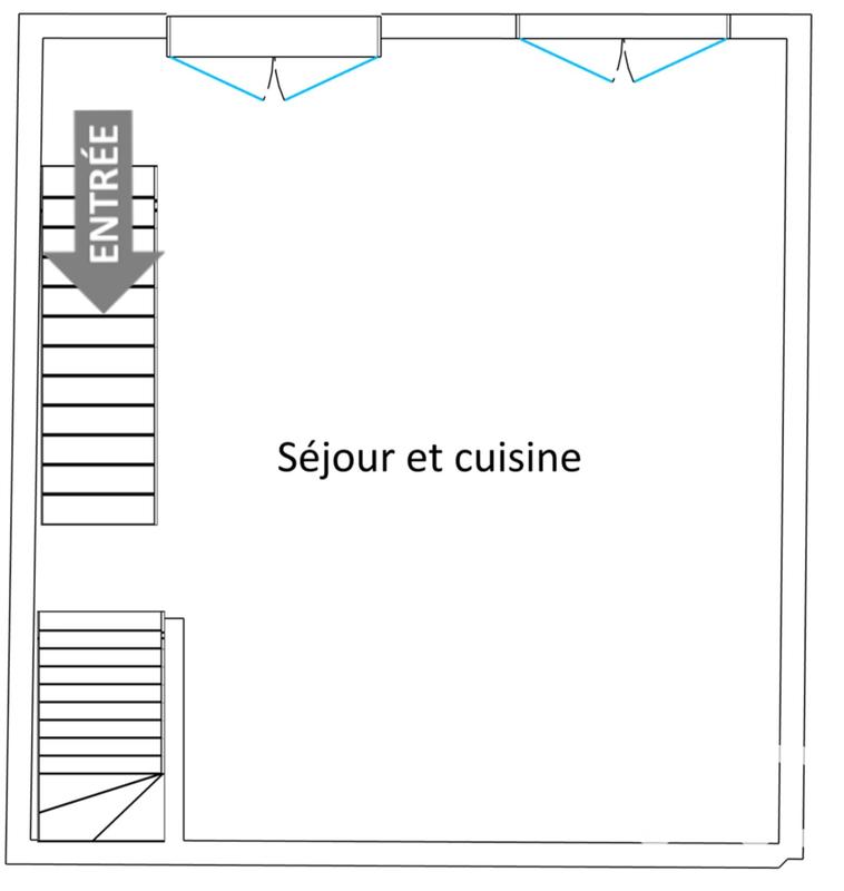 Duplex - 46 m² - 2 pièces