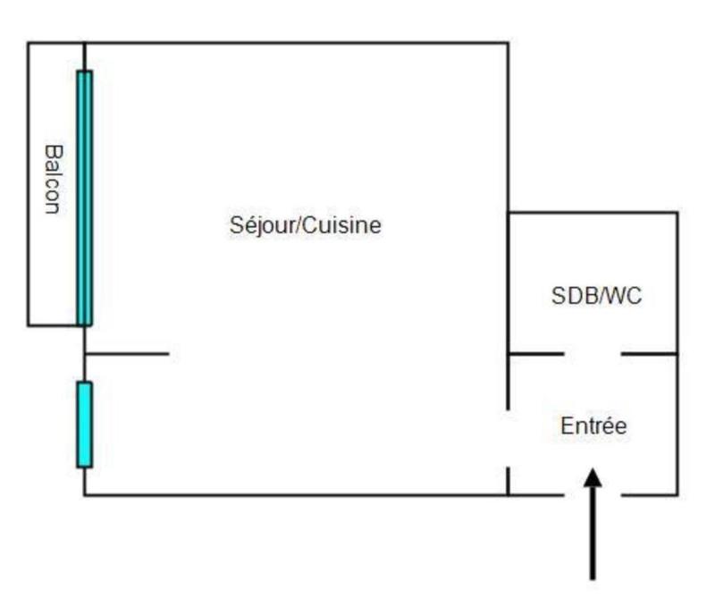 Studio - 24 m² - 1 pièce
