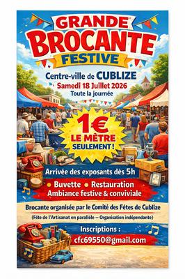 Grande brocante 1 € le mètre