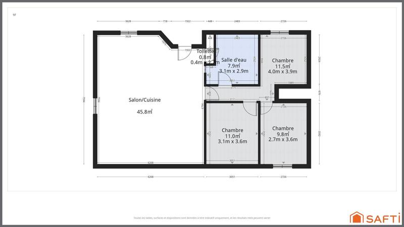 Maison - 88 m² - 4 pièces