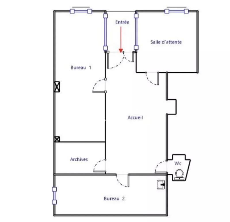 Local commercial - 83 m² - 4 pièces