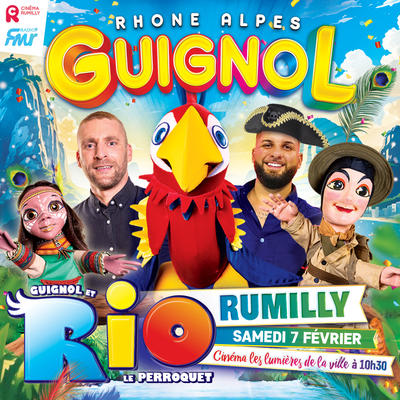 Guignol Rhône Alpes et Rio le majestueux perroquet