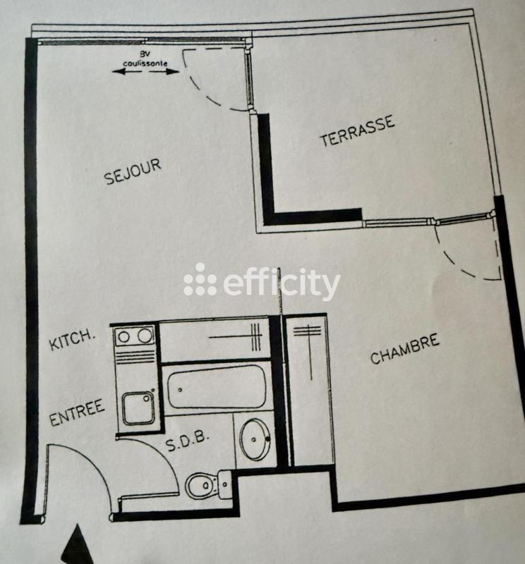 Appartement - 33 m² - 2 pièces