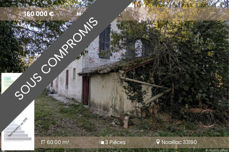 Maison - 60 m² - 3 pièces