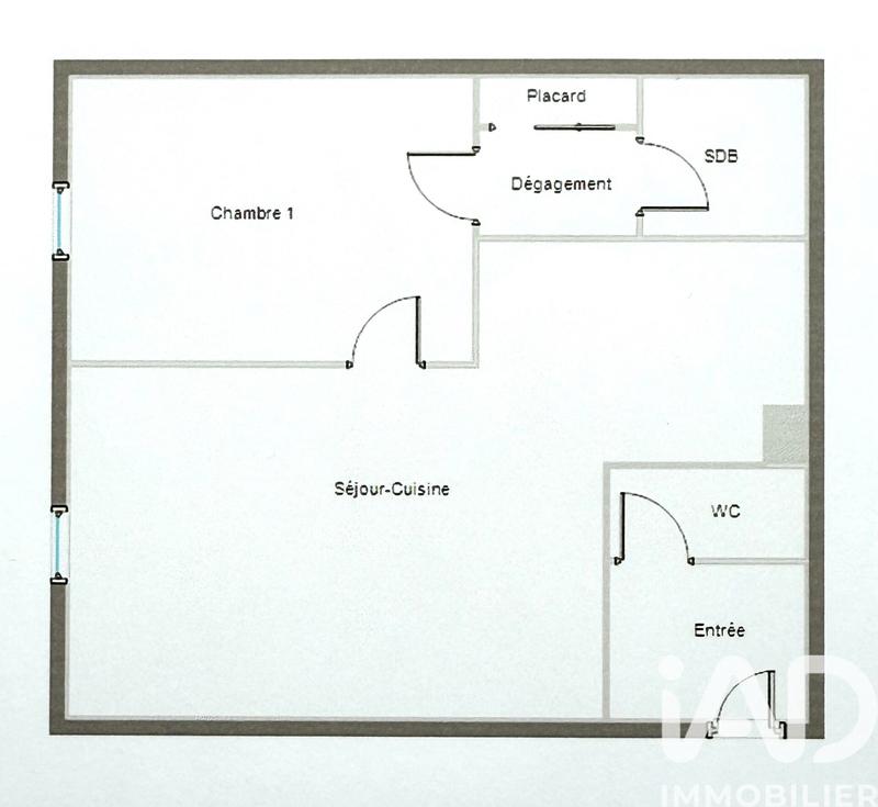 Appartement - 44 m² - 2 pièces