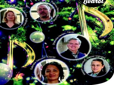 Concert de Noël par le Quatuor vocal &quot;Le Cénacle&quot; à 18h00 en l'église de Livarot
