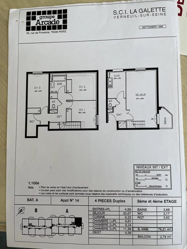 Appartement - 80 m² - 4 pièces