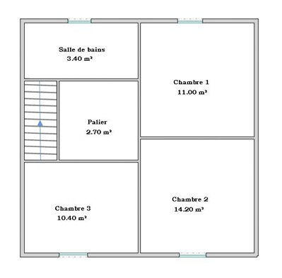 Maison - 84 m² - 4 pièces