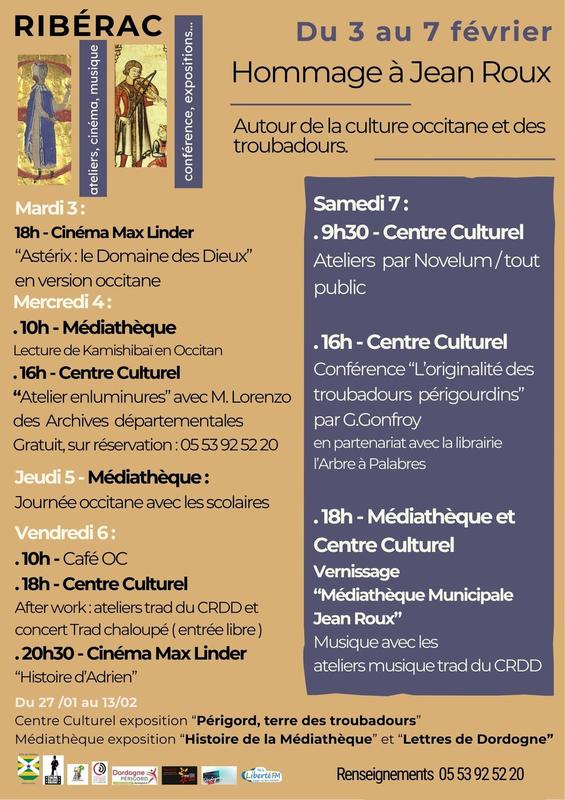 Hommage à Jean Roux - Autour de la culture Occitane et des Troubadours