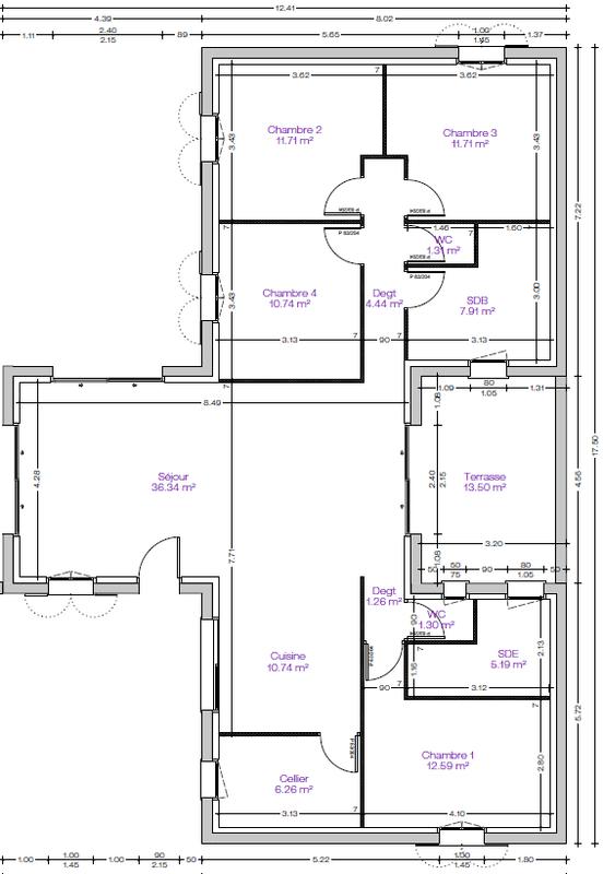 Maison - 121 m² - 5 pièces