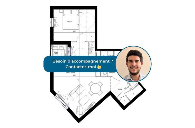 Appartement - 49 m² - 2 pièces