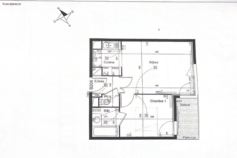 Appartement - 37 m² - 2 pièces
