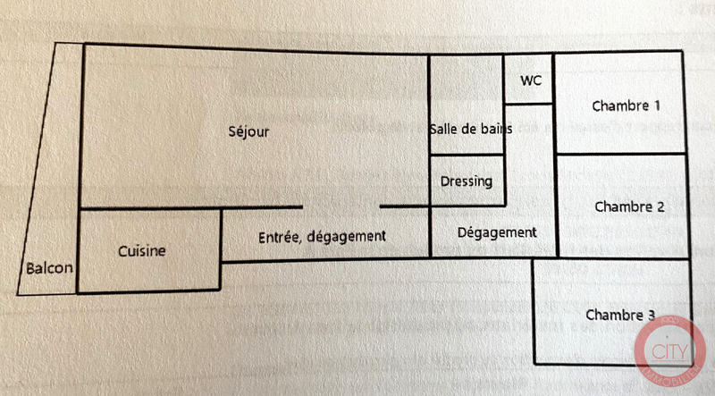 Appartement - 86 m² - 4 pièces