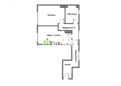 Appartement - 36 m² - 2 pièces