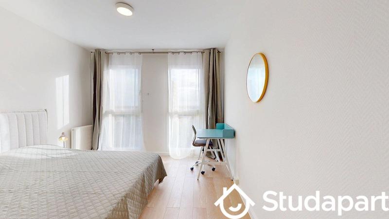 Chambre - 9 m² - 1 pièce