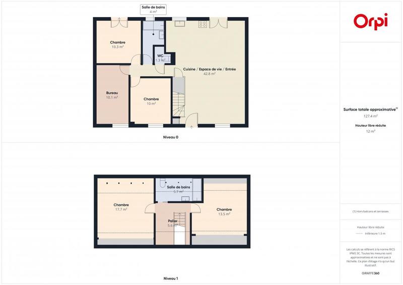 Maison - 124 m² - 6 pièces