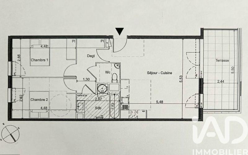 Appartement - 70 m² - 3 pièces