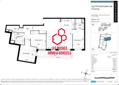 Appartement - 91 m² - 4 pièces