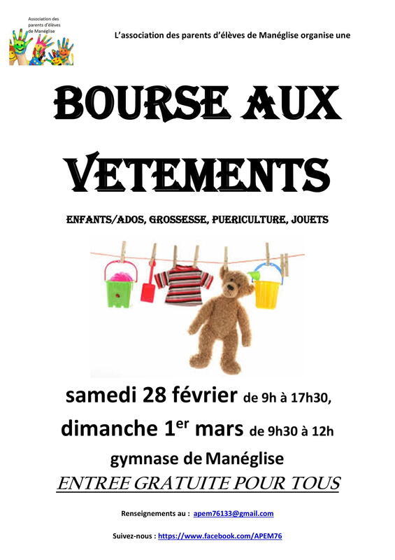 Bourse aux vêtements, jouets et puériculture