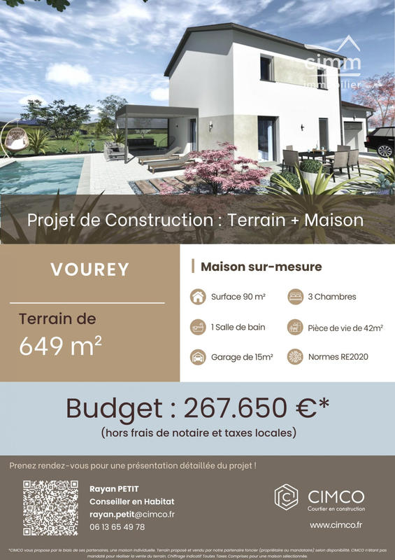 Terrain - 649 m²