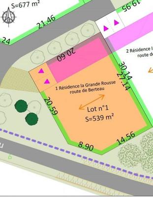 Terrain constructible - 539 m²