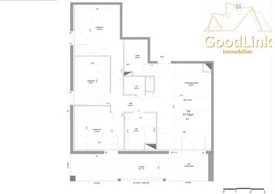 Appartement - 79 m² - 4 pièces