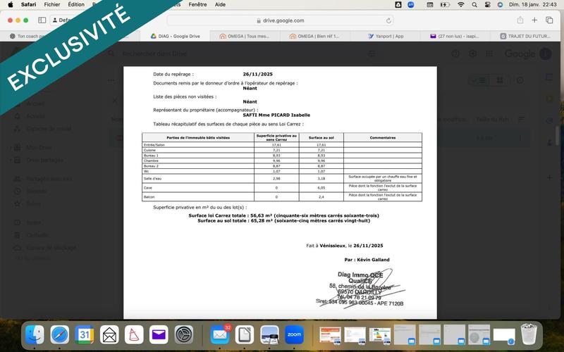 Appartement - 57 m² - 4 pièces