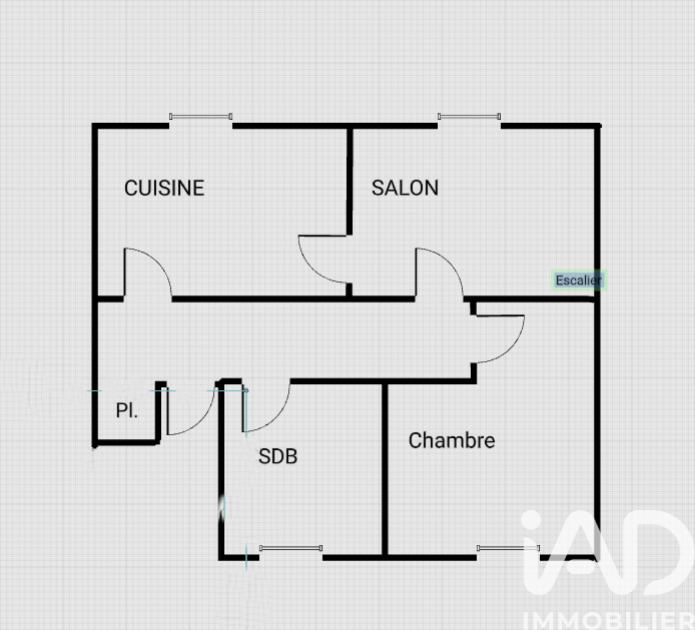 Appartement - 47 m² - 3 pièces