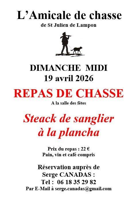 Repas de chasse - Saint Julien de Lampon