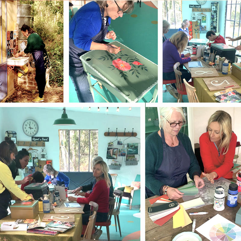 Stage de peinture sur mobilier à la Citronnerie