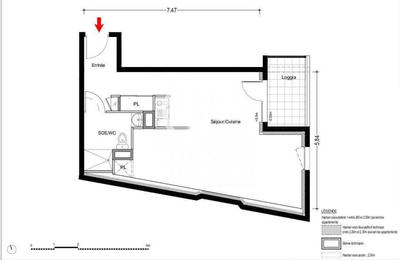 Appartement - 27 m² - 1 pièce