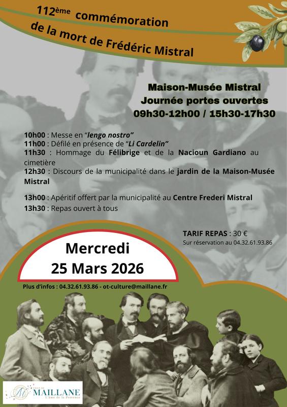 112 ème Commémoration  de la mort de Frédéric Mistral
